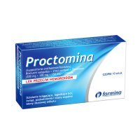 Proctomina (200mg+100mg+150mg), 10 czopków doodbytniczych