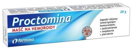 Proctomina, maść na hemoroidy, 20g