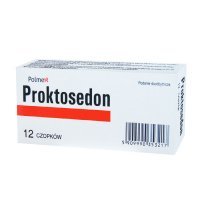 Proktosedon (5mg+5mg+10mg+10mg), czopki doodbytnicze, 12 sztuk