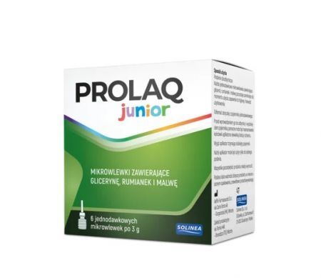 Prolaq Junior, mikrowlewki doodbytnicze, 6 sztuk po 3g