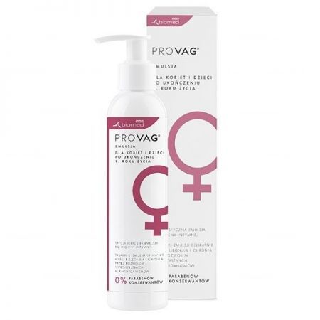 ProVag, emulsja do higieny intymnej, dla kobiet i dzieci po 1 roku życia, 150ml