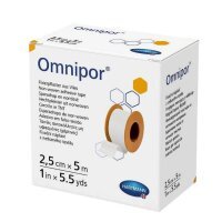 Przylepiec na rolce Omnipor, biały, 2,5cmx5m, 1 sztuka