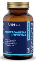 Pureo Health, ashwagandha + piperyna, 90 kapsułek