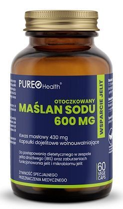 Pureo Health, maślan sodu, 60 kapsułek