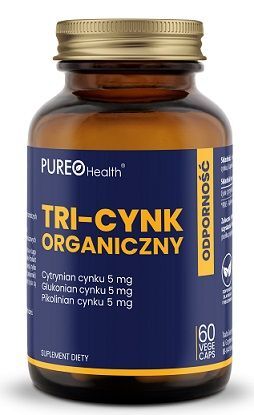 Pureo Health, Tri-cynk organiczny, 60 kapsułek