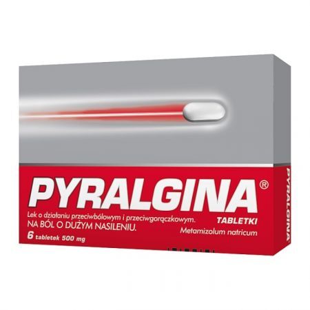 Pyralgina 500mg, 6 tabletek