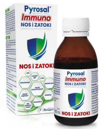 Pyrosal Immuno Nos i Zatoki, płyn, dla dzieci po 3 roku życia, 100ml