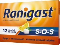 Ranigast SOS, 12 tabletek do ssania
