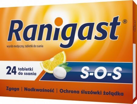 Ranigast SOS, 24 tabletki do ssania