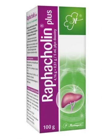 Raphacholin plus (4,16g+0,51g)/5ml, płyn doustny, 100g