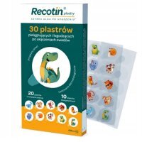 Recotin, plastry po ukąszeniach owadów, dla dzieci po 3 roku życia, 30 sztuk