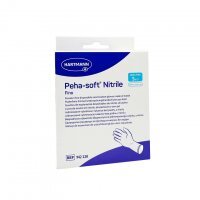 Rękawiczki Peha-Soft nitrile fino, nitrylowe, niejałowe, bezpudrowe, rozmiar S, 10 sztuk