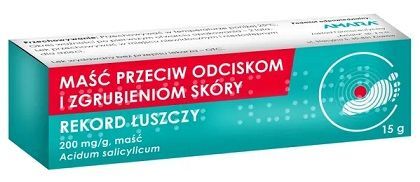 Rekord Łuszczy 200mg/g, maść przeciw odciskom i zgrubieniom skóry, 15g