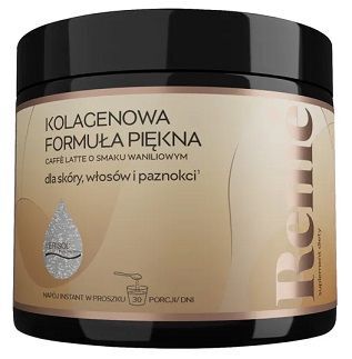 Reme, kolagenowa formuła piękna, caffe latte o smaku waniliowym, proszek, 150g