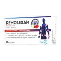 Remolexam 7,5mg, 10 tabletek KRÓTKA DATA 07/2022
