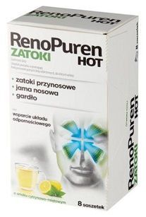 RenoPuren Zatoki Hot, smak cytrynowo-miętowy, 8 saszetek