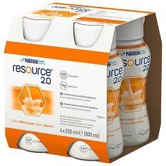 Resource 2.0, produkt odżywczy wysokoenergetyczny, smak morelowy, płyn, 4x200ml