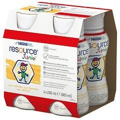 Resource Junior, produkt odżywczy wysokoenergetyczny, smak waniliowy, płyn, 4x200ml