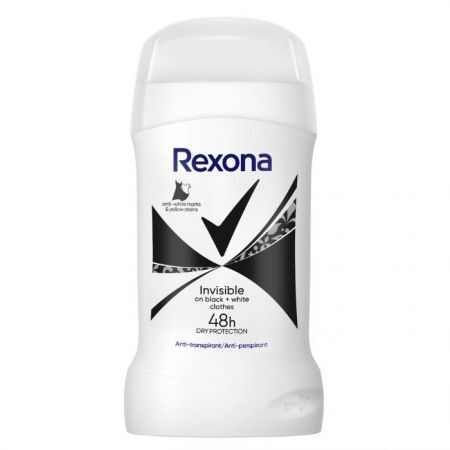 Rexona, antyperspirant w sztyfcie, 48h, Invisible Black+White, 50ml
