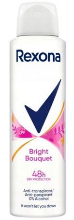 Rexona Bright Bouquet, antyperspirant w sprayu, 150ml
