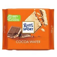 Ritter Sport, Cocoa Wafer, czekolada mleczna z chrupiącymi wafelkami, 100g