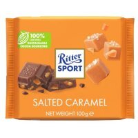 Ritter Sport, Salted Caramel, czekolada mleczna z kawałkami solonego karmelu, 100g