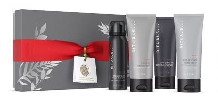 Rituals, Homme, mały zestaw dla mężczyzn, pianka pod prysznic, 50ml + szampon, 75ml + żel pod prysznic, 70ml + balsam do ciała, 70ml