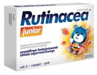 Rutinacea Junior, smak owocowy, 20 tabletek do ssania