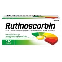 Rutinoscorbin (25mg+100mg), 210 tabletek