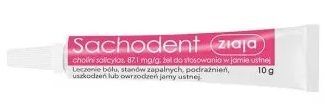Sachodent 87,1mg/g, żel do stosowania w jamie ustnej, 10g