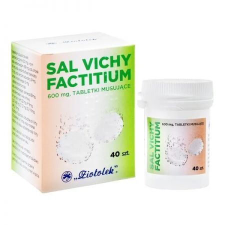 Sal Vichy factitium 600mg, 40 tabletek musujących
