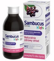 Sambucus Kids, płyn doustny, dla dzieci powyżej 1 roku życia, smak malinowy, 120ml