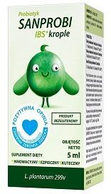 Sanprobi IBS, krople doustne, dla dorosłych i dzieci powyżej 1 roku życia, 5ml