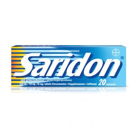 Saridon (250mg+150mg+50mg), 20 tabletek
