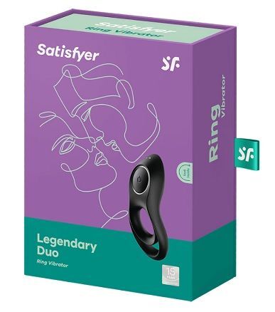 Satisfyer Legendary Duo, wibrujący pierścień na penisa, 1 sztuka