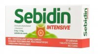 Sebidin Intensive (5mg+5mg), bez cukru, 20 tabletek do ssania