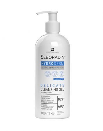 Seboradin Hydroderm, żel do mycia ciała, skóra atopowa, wrażliwa i sucha, 400ml
