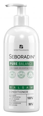 Seboradin Pure Balance, nawilżający balsam do włosów przetłuszczających się, cienkich i delikatnych, 400ml