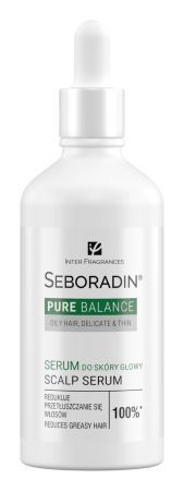 Seboradin Pure Balance, serum do skóry głowy i włosów przetłuszczających się, cienkich i delikatnych, 100ml