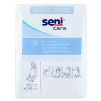 Seni Care, śliniaki higieniczne dla dorosłych z kieszonką, rozmiar 60x40cm, 10 sztuk