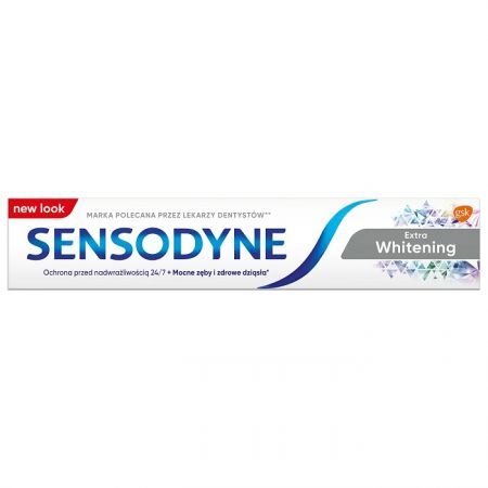 Sensodyne Extra Whitening, pasta wybielająca do zębów nadwrażliwych, 75ml