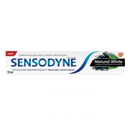 Sensodyne Natural White, wybielająca pasta do zębów z węglem aktywnym, 75ml
