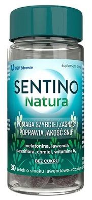 Sentino Natura, żelki, smak lawendowo-różany, 30 sztuk