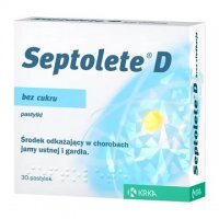 Septolete D 1mg, bez cukru, 30 pastylek