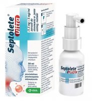 Septolete ultra (1,5mg+5mg)/ml, aerozol do stosowania w jamie ustnej, 30ml
