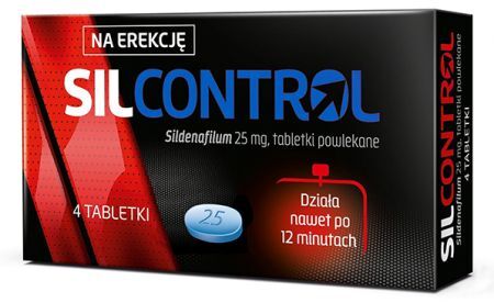 Silcontrol 25mg, 4 tabletki