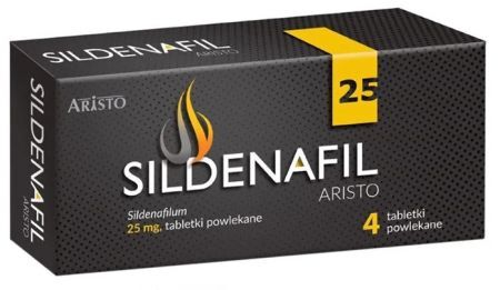 Sildenafil Aristo 25mg, 4 tabletki