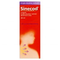 Sinecod 5mg/ml, krople doustne, dla dzieci po 2 miesiącu życia, 20ml