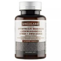 Singularis Superior, Cytrynian magnezu i Ashwagandha, Stres i zmęczenie, 60 kapsułek wegańskich