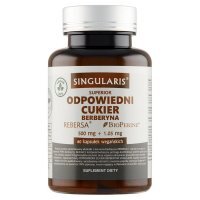 Singularis Superior, Odpowiedni Cukier Berberyna, 60 kapsułek